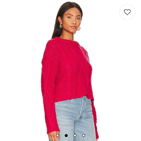 NWT FREE PEOPLE CUTTING EDGE CABLE
Color:CRANBEBRY SIZE: XS AND XL - Picture 3 of 5